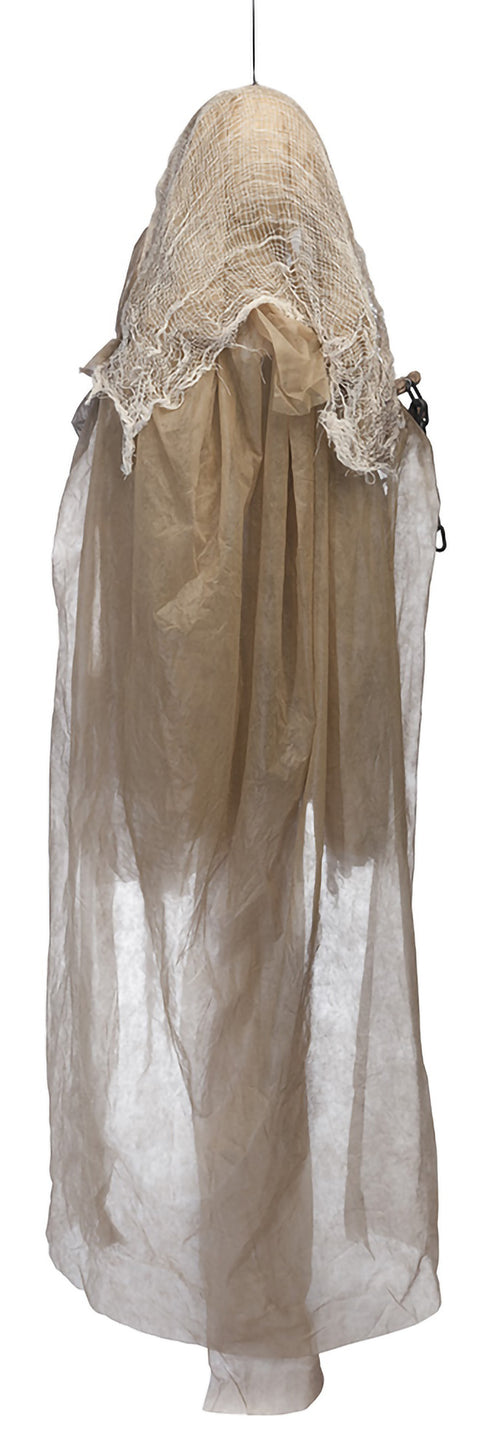 Ripustettava luurankokoriste 180 cm äänellä, valolla ja liikkeellä