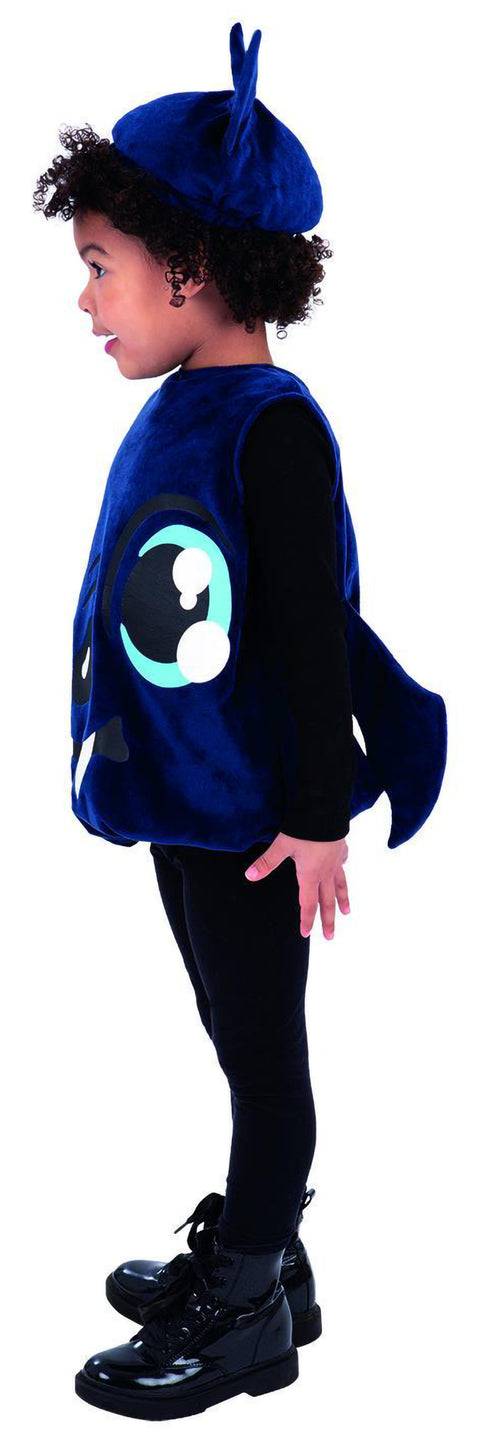 Lepakkopaita siivillä ja päähine, lasten 3-4v