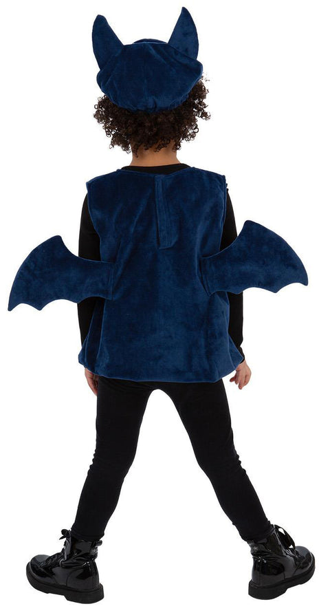 Lepakkopaita siivillä ja päähine, lasten 3-4v