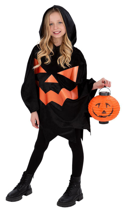 Kurpitsaponcho hupulla lasten