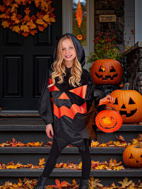 Kurpitsaponcho hupulla lasten