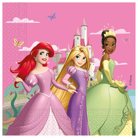Disney Prinsessat juhlahetki lautasliina 33 x 33 cm 20 kpl/pkt