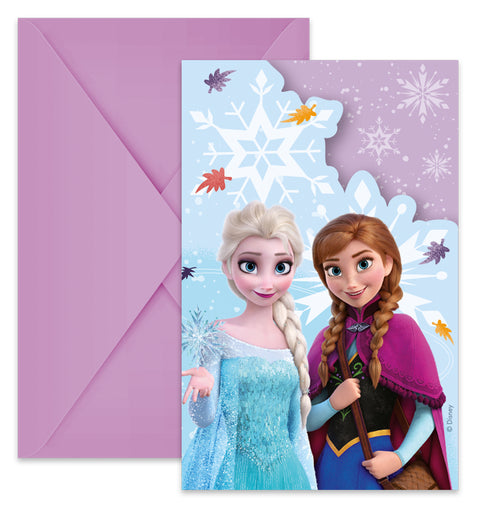 Frozen satumainen ihme kutsukortit 6 kpl/pkt