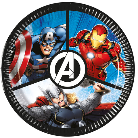 Avengers pahvilautanen 20 cm 8 kpl/pkt