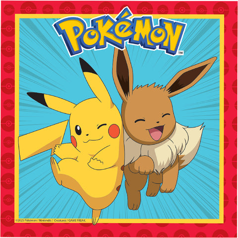 Pokemon suuri lautasliina 33 x 33 cm 20kpl/pkt