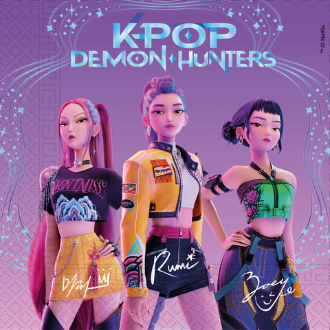 K-Pop Demon Hunters suuri lautasliina 33 x 33 cm 20 kpl/pkt
