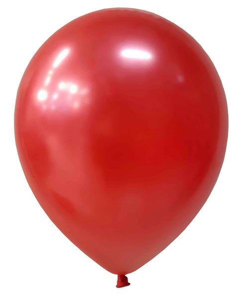 Ilmapallo 28 cm metallinhohtopunainen