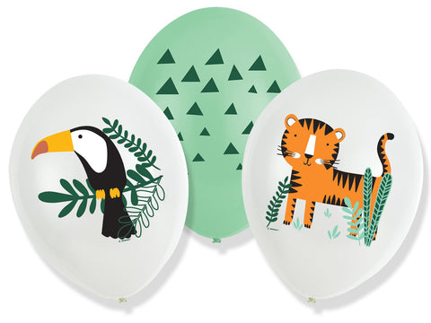 Viidakon eläimet ilmapallo 28 cm 6 kpl/pss