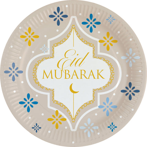 Eid Mubarak suuri pahvilautanen 8 kpl/pkt