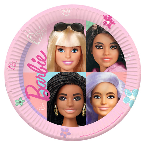 Barbie suuri pahvilautanen 23 cm 8 kpl/pkt