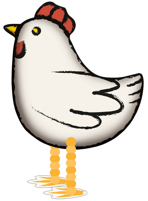 Kana, kävelevä foliopallo S