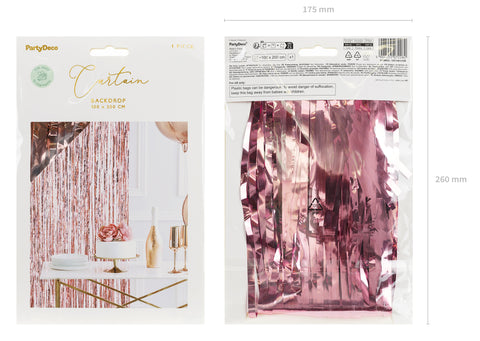 Oviverho lamee vaaleanpunainen 100 x 200 cm