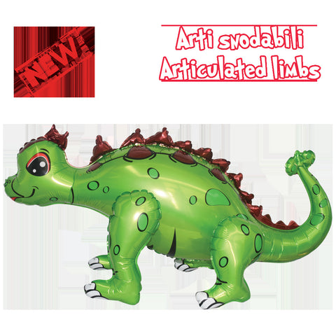 Ankylosaurus 4D ilmatäytteinen foliopallo vihreä 73x36cm