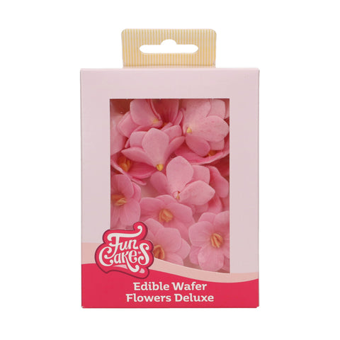 FunCakes syötävät vohvelikukat, Hortensia pinkki 18 kpl