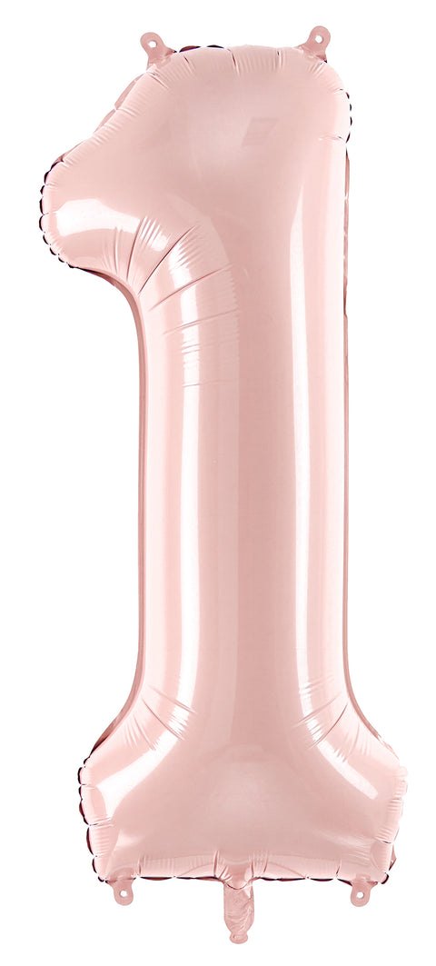 Numerofolio 1 vaaleanpunainen 72 cm