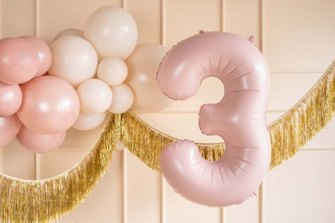 Numerofolio 3 vaaleanpunainen 72 cm