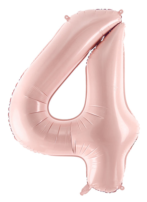 Numerofolio 4 vaaleanpunainen 72 cm