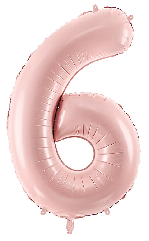 Numerofolio 6 vaaleanpunainen 72 cm