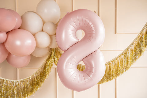 Numerofolio 8 vaaleanpunainen 72 cm