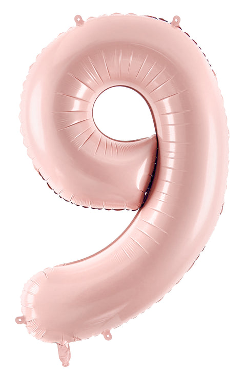 Numerofolio 9 vaaleanpunainen 72 cm