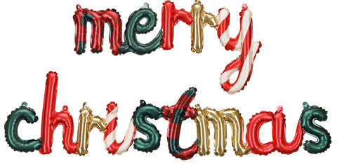 Merry Christmas ilmatäytteinen foliopallo