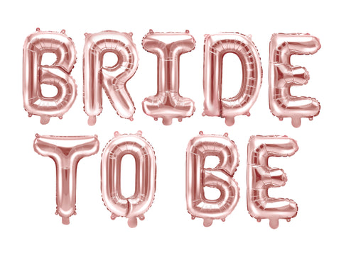 Bride to be kirjaimet ilmatäytteinen foliopallo