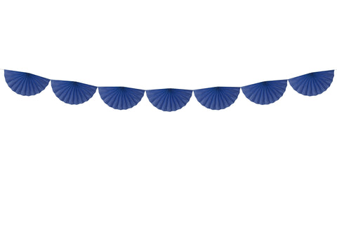 Koristeköynnös paperiviuhkat sininen 3 m