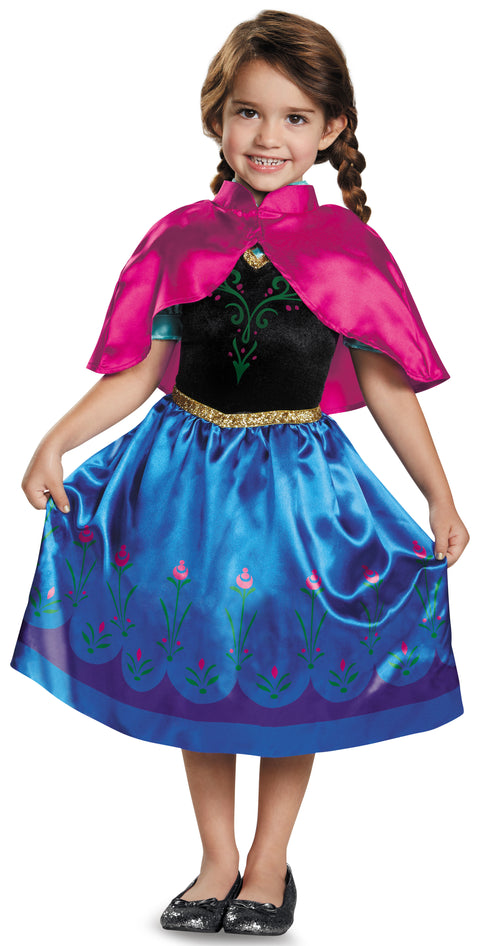 Disney Frozen Anna mekko lasten naamiaisasu