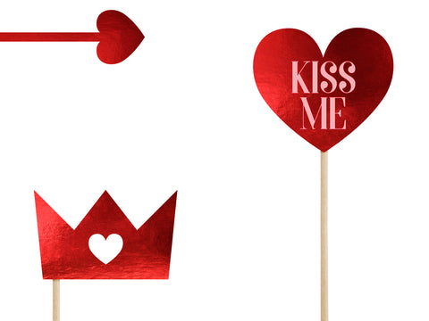 Love photo booth tarvikkeet 7 kpl/pkt