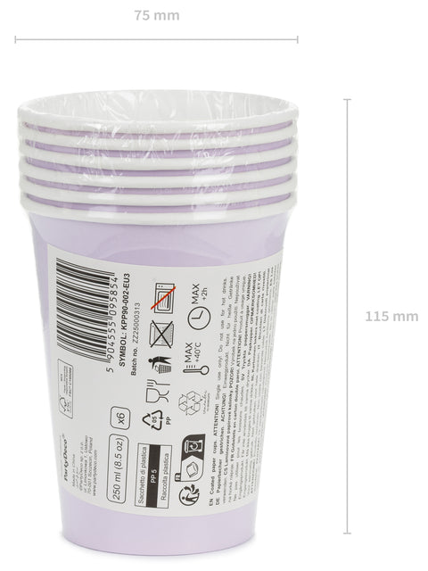 Pahvimuki laventeli, 250 ml 6 kpl/pkt