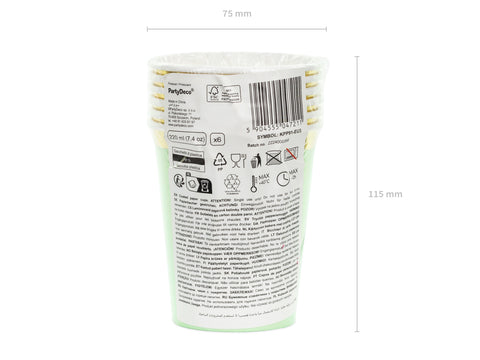 Pastelli pahvimuki värilajitelma, 6 kpl/pkt