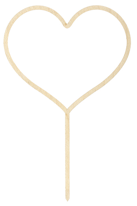 Kakunkoriste sydän puinen, 23 cm
