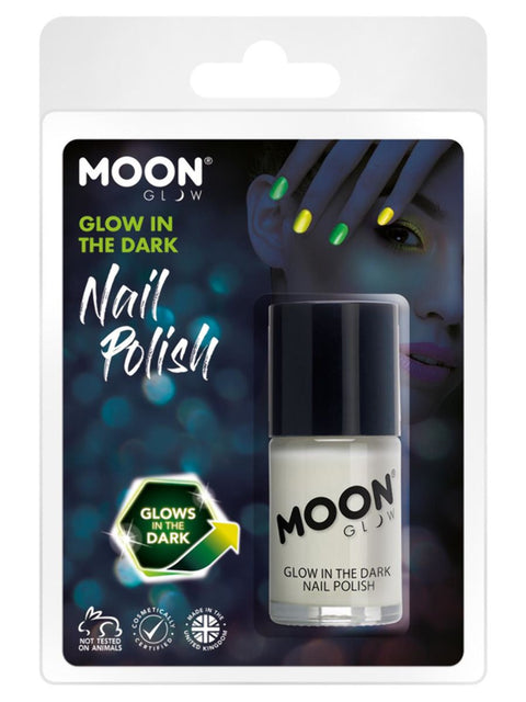Moon Glow kynsilakka pimeässä hohtava läpinäkyvä 14 ml
