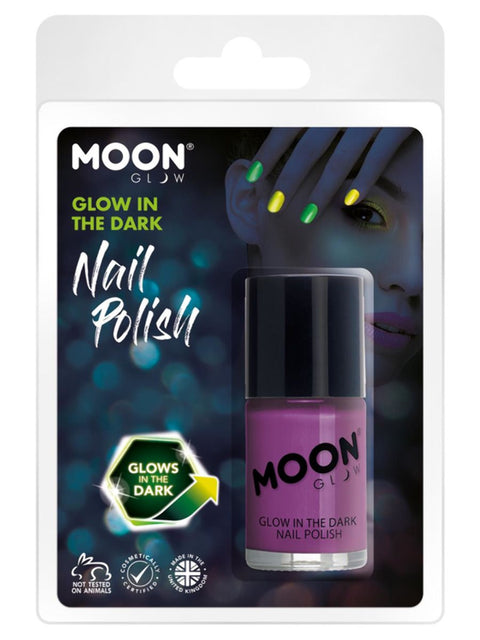 Moon Glow kynsilakka pimeässä hohtava violetti 14 ml