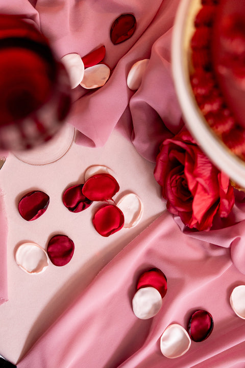 Ruusun terälehdet, vaaleanpunainen 100 kpl/pss