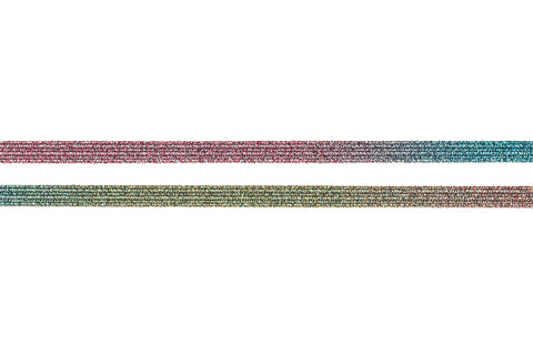 Venyvät kengännauhat glitter sateenkaari 1 pari/pkt