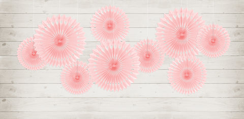 Paperiviuhkakoriste, vaaleanpunainen 20-30 cm, 3 kpl/pkt