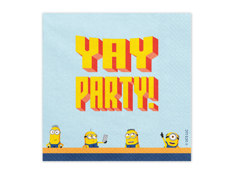 Minion suuri lautasliina 33 x 33 cm 20 kpl/pkt