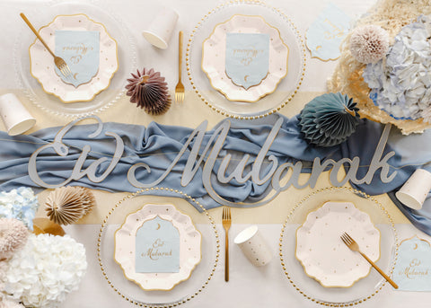 Eid Mubarak muotolautasliina, 12 kpl/pkt