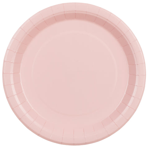 Pahvilautanen vaaleanpunainen, 23 cm 6 kpl/pkt