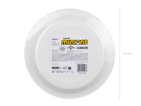 Minion suuri pahvilautanen 23 cm 6 kpl/pkt