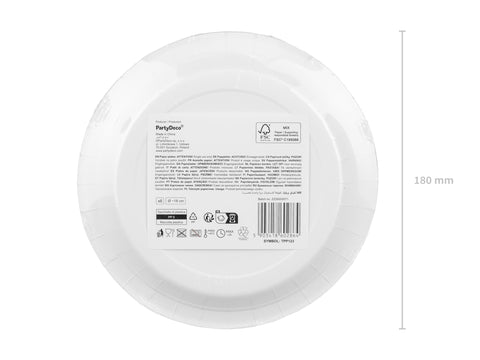Pahvilautanen Get Out 18 cm 6 kpl/pkt