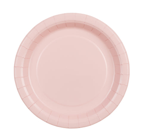 Pieni pahvilautanen vaaleanpunainen, 18 cm 6 kpl/pkt