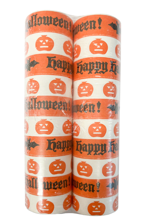 Halloween serpentiini, valko-oranssi, painettu, 2 rll/pkt