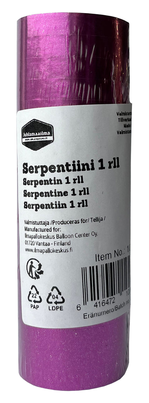 Serpentiini pinkki 1 rll/pkt