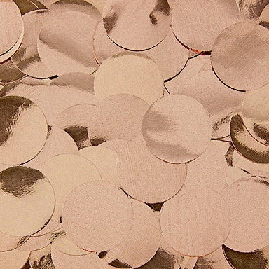 Foliokonfetti ruusukulta pyöreä 1 cm 15 g