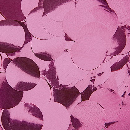 Foliokonfetti pinkki pyöreä 1 cm 15 g