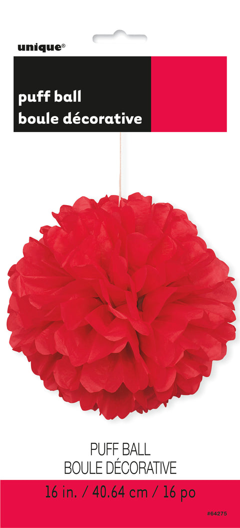 Pom Pom punainen koriste, halk. 41,6 cm