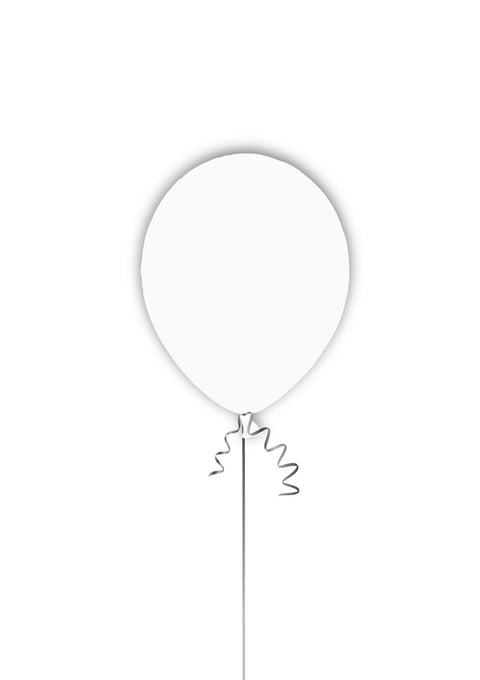 28 cm metallinhohtovalkoinen ilmapallo 25 kpl/pss