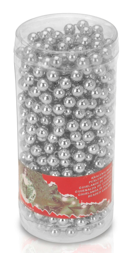 Helminauha joulukuusen koriste hopeanvärinen 8mm x 750cm